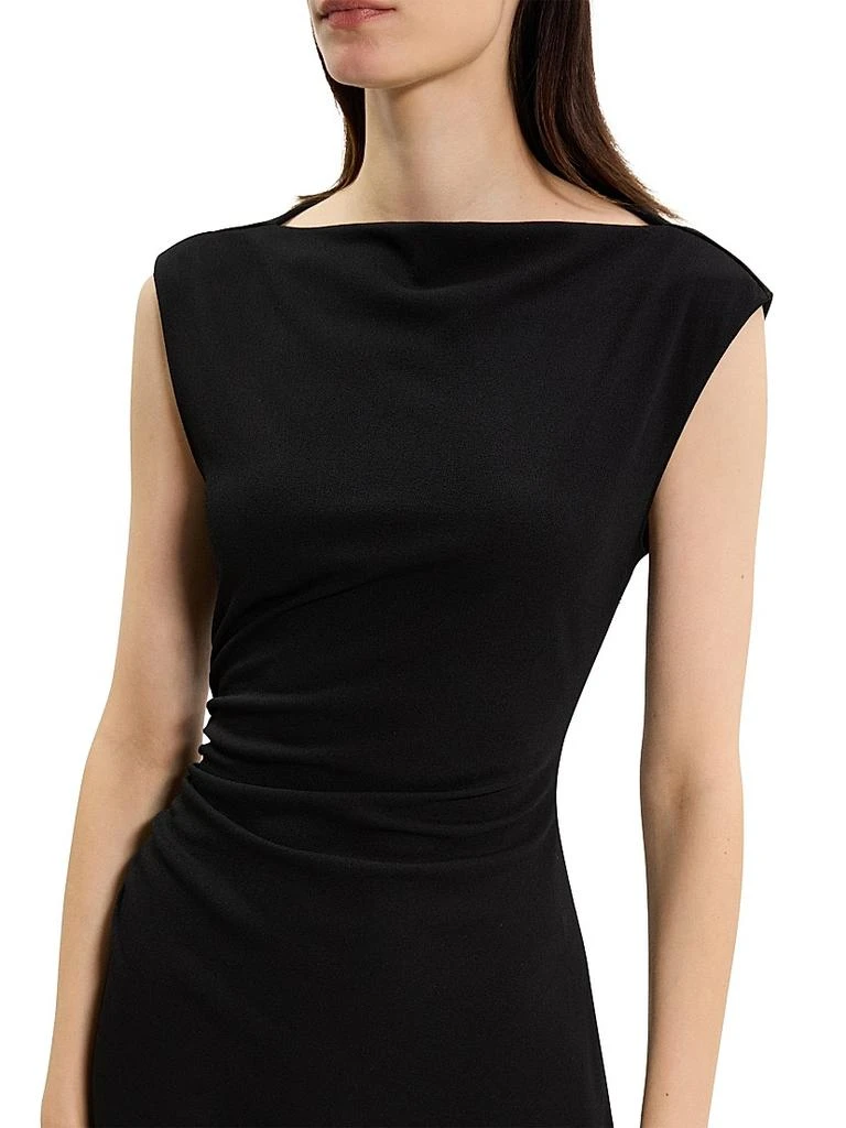Theory Drape Boatneck Midi-Dress 5