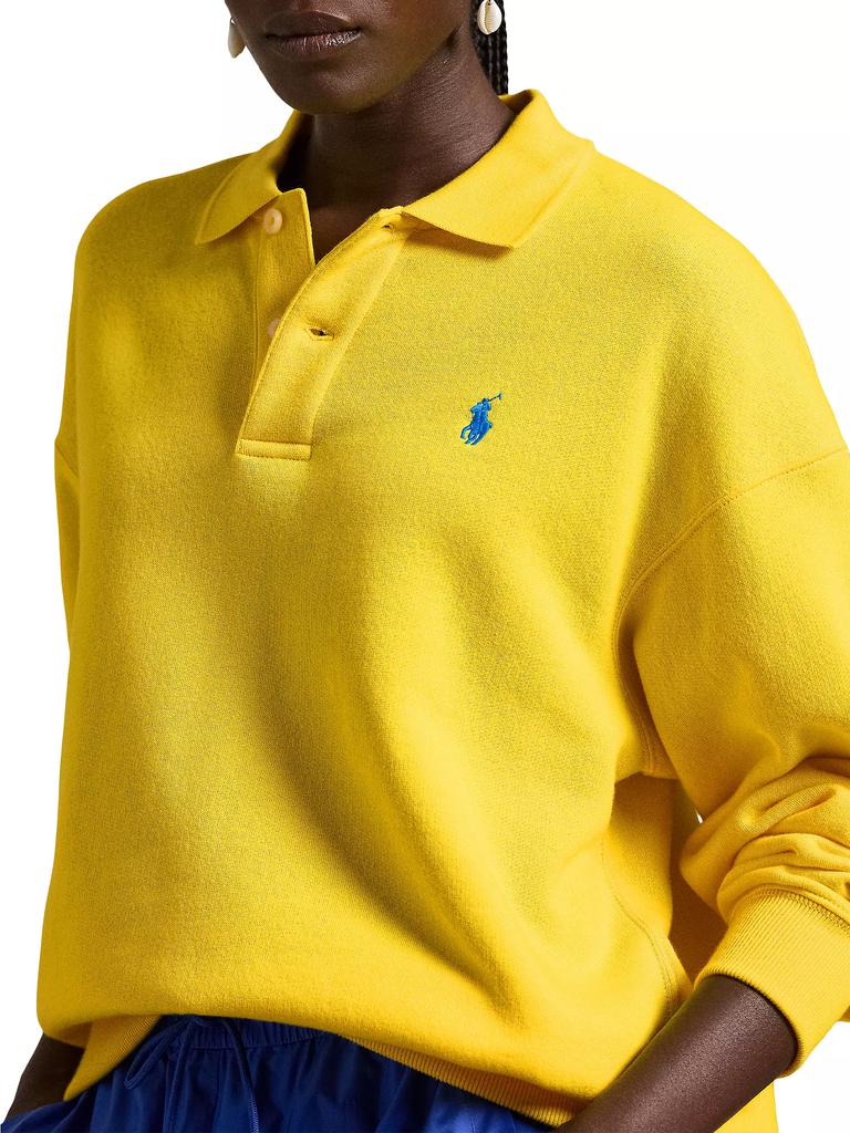 Ralph Lauren Arctic Fleece Polo Pullover - Hoodies - Free