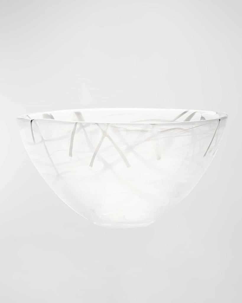 Kosta Boda Contrast White Bowl, Medium 1
