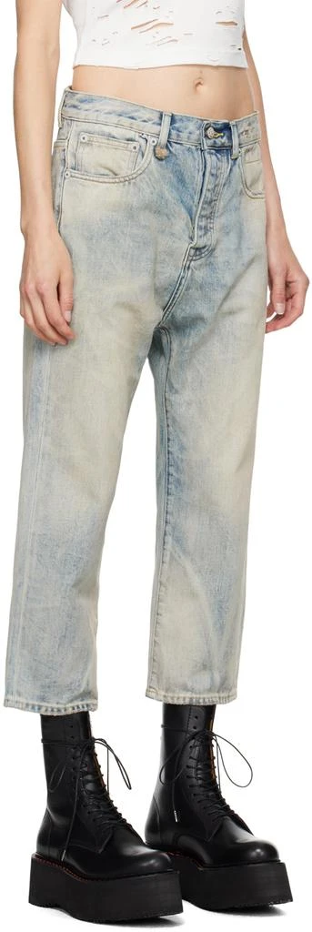 R13 Blue Tailored Drop Jeans 2