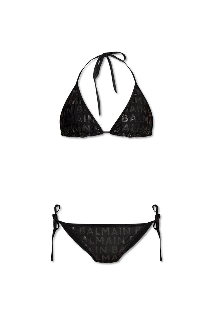 Balmain Balmain Logo Embellished Two Piece Swimsuit 1