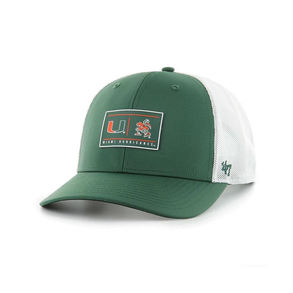 47 Brand Men's Green Miami Hurricanes Bonita Brrr Hitch Adjustable Hat 1