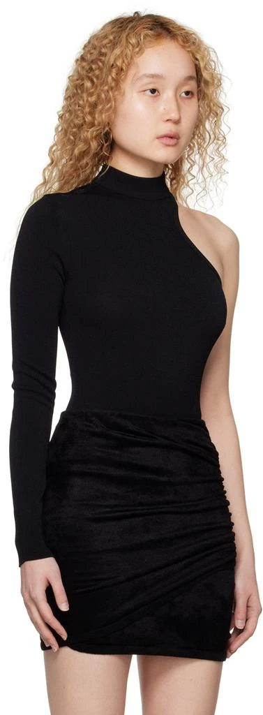 Alaïa Black Asymmetric Second Skin Bodysuit 2