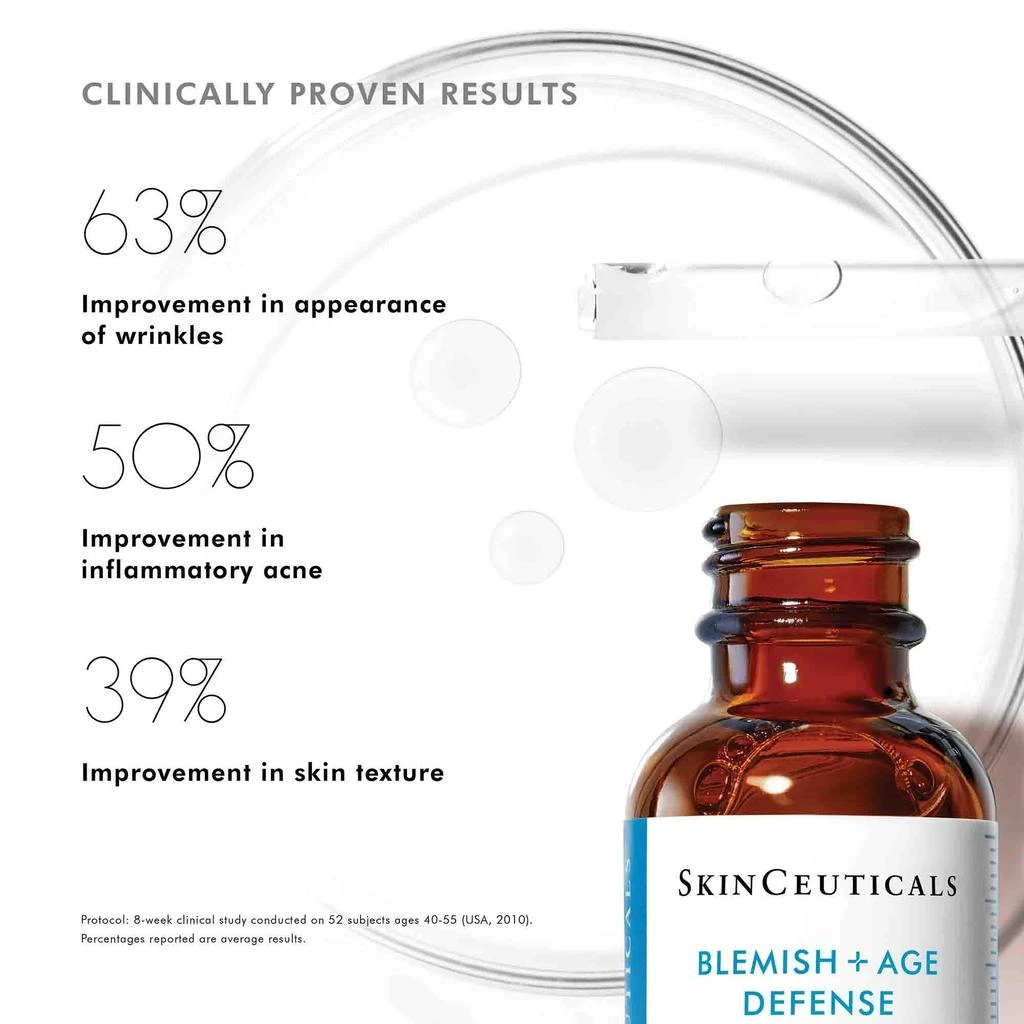 SkinCeuticals SkinCeuticals Clarifying Adult Acne Skin System with Salicylic acid & Travel Sized Silymarin CF Vitamin C Serum 7