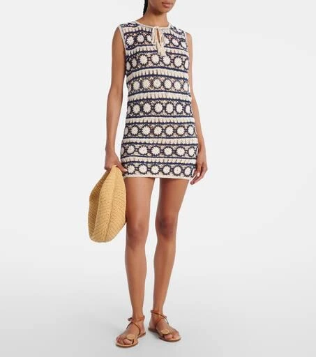 ANNA KOSTUROVA Crochet cotton minidress 2