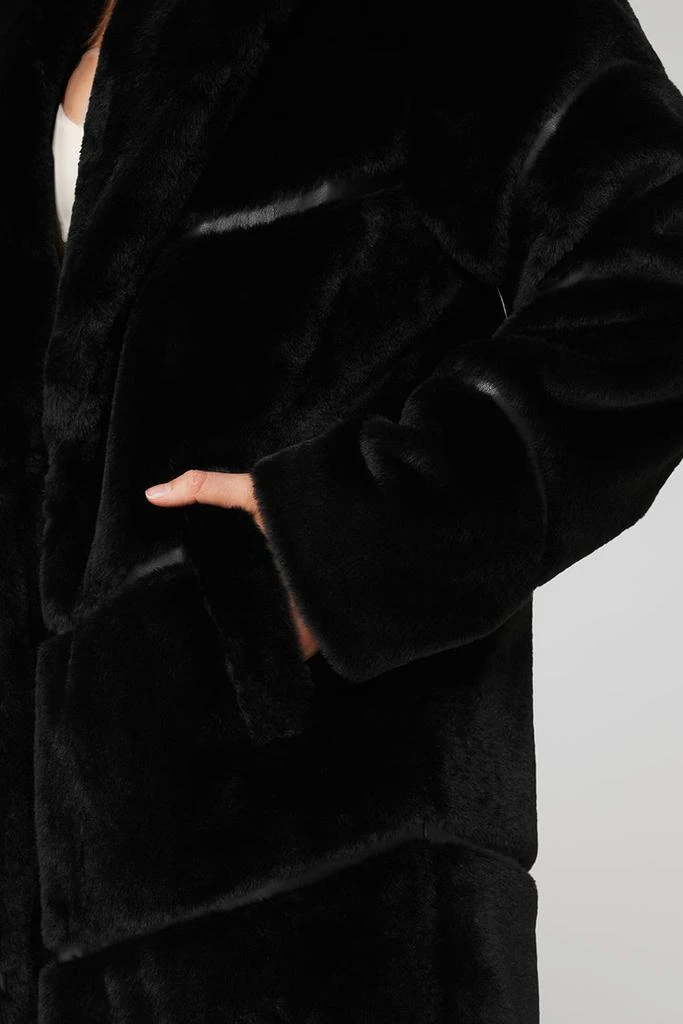 Alo Faux Fur Cascade Jacket - Black 5