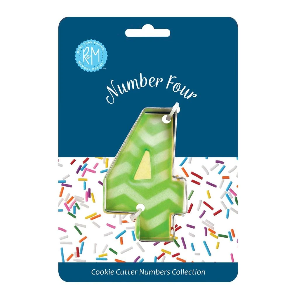 R&M International Number 4 Cookie Cutter 2