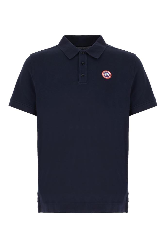 Canada Goose Navy Blue Piquet Polo Shirt