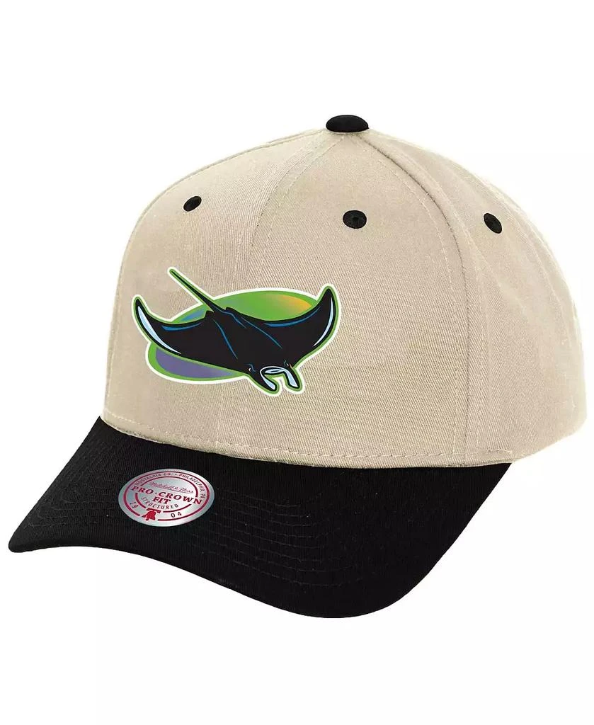 Mitchell & Ness Men's Cream Tampa Bay Rays Pro Crown Adjustable Hat 1