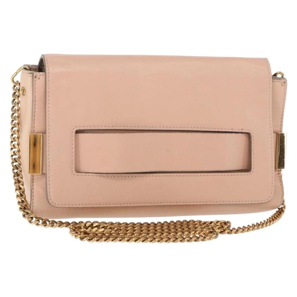 Chloé Elle Chain Clutch Leather Leather Shoulder Bag Bag (Pre-Owned)