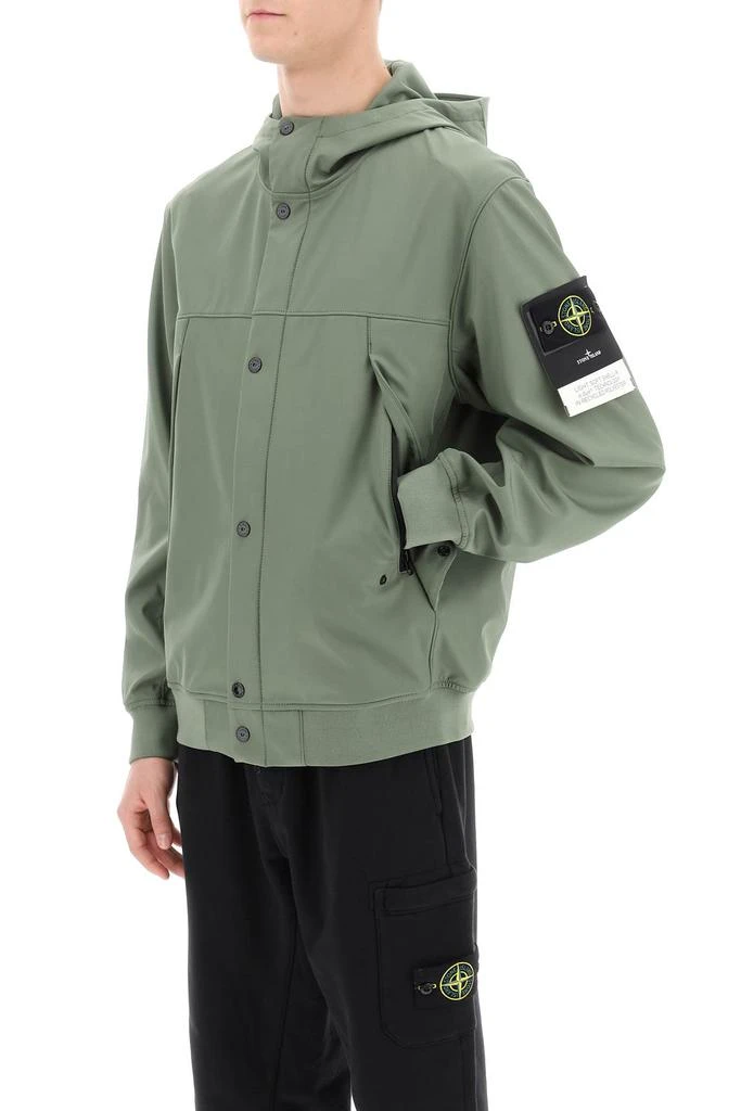 Stone Island light soft shell-r hooded jacket 4