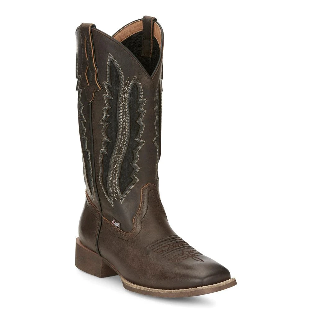 Justin Boots Jaycie Embroidery 11" Square Toe Cowboy Boots 2