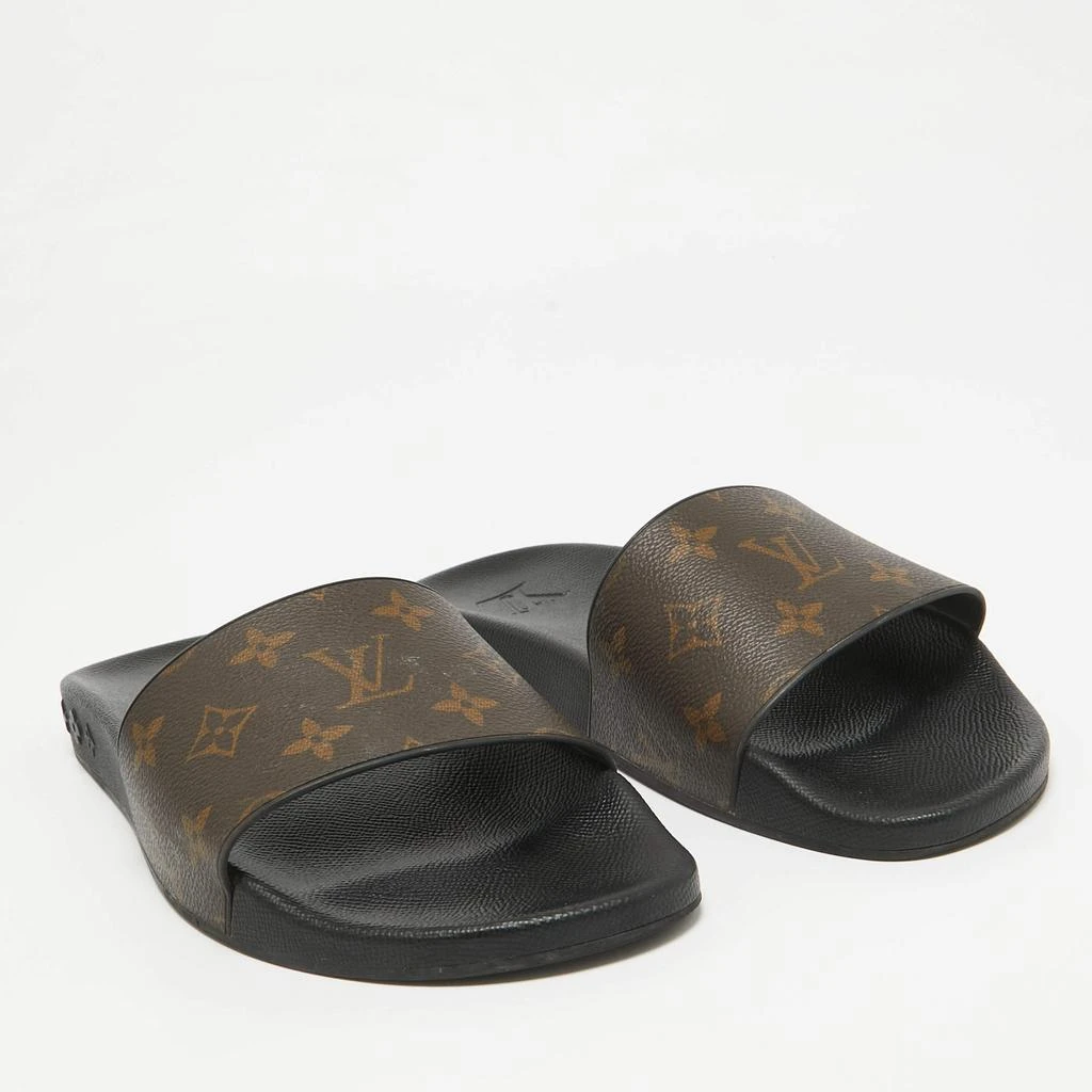 Louis Vuitton Louis Vuitton Monogram Macassar Canvas Waterfront Slides Size 40.5 4