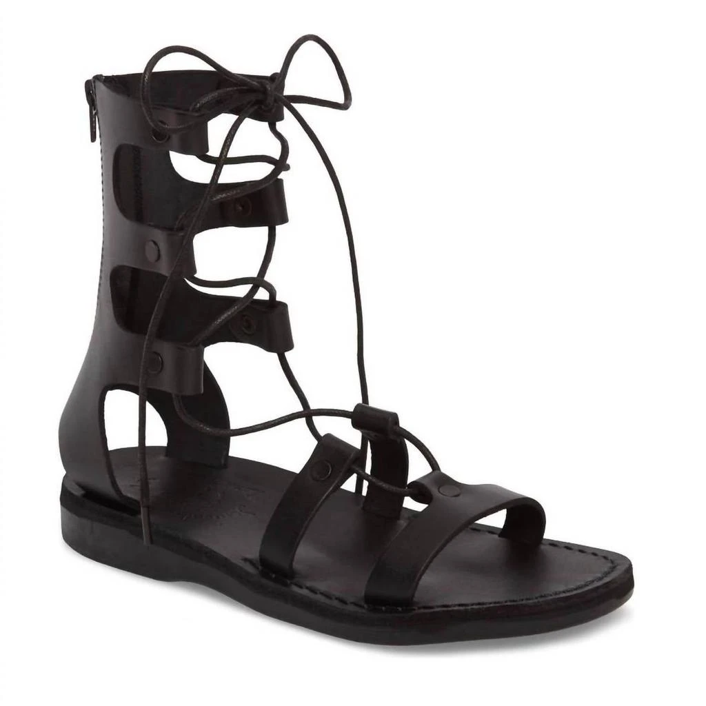 Jerusalem Sandals Women's Leather Gladiator Lace Up Sandal 1