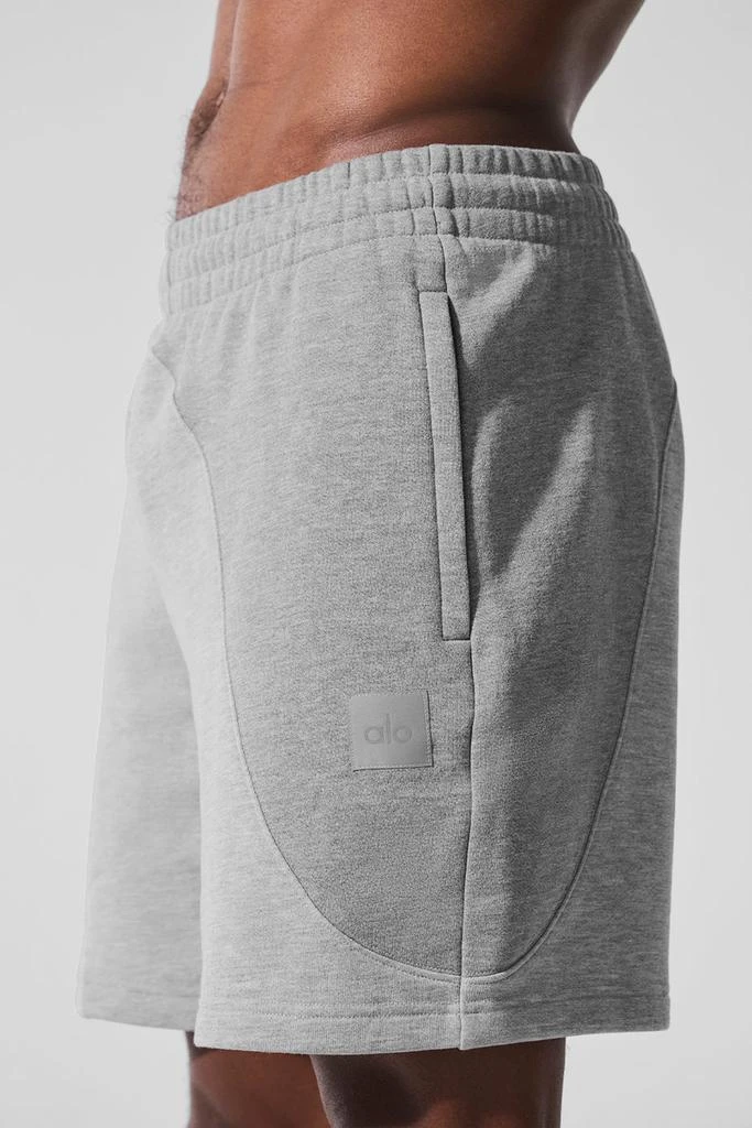 Alo 7" Make Waves Short - Athletic Heather Grey Tonal 3