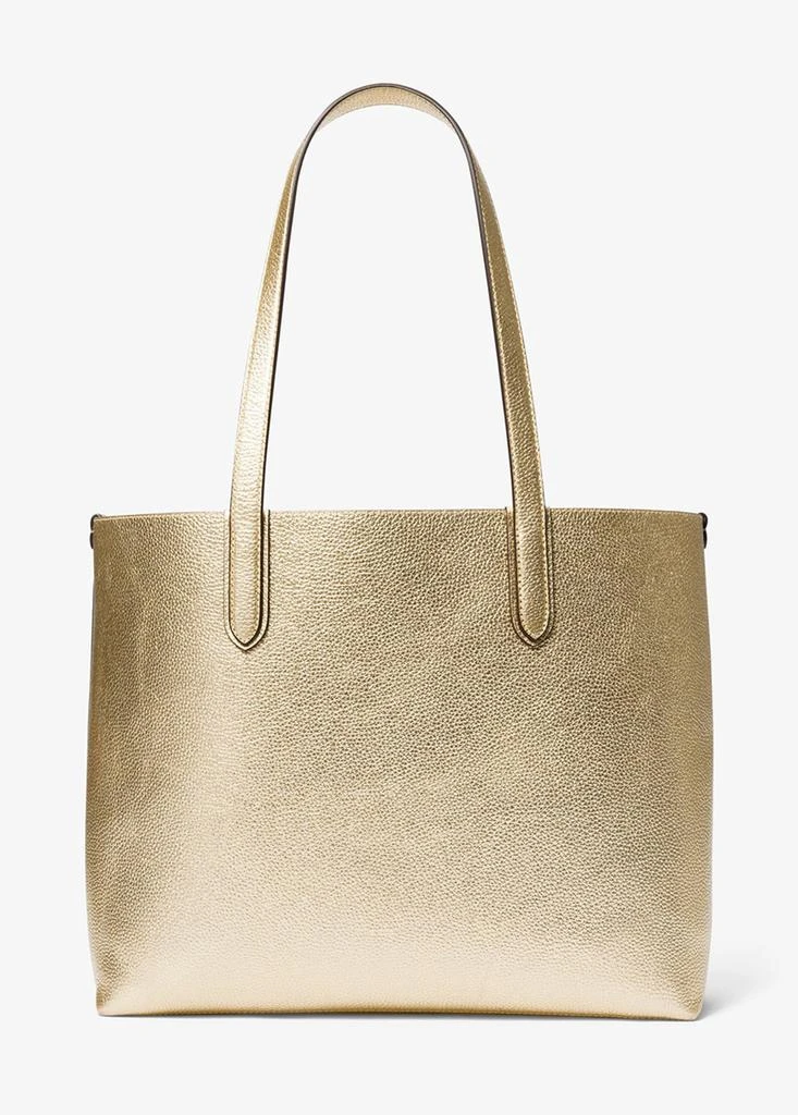 Michael Kors Eliza extra-large metallic pebbled leather reversible tote bag 4