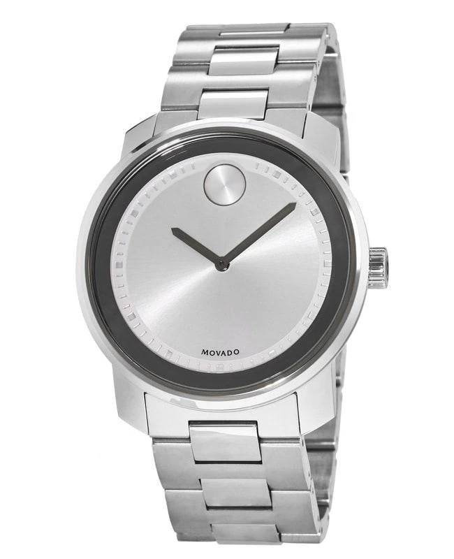 Movado Movado Bold Silver Dial Stainless Steel 43mm Men's Watch 3600257 1