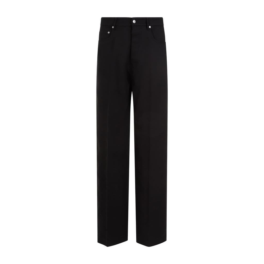 Rick Owens Black Dirt Cooper Trousers - Pants - Free