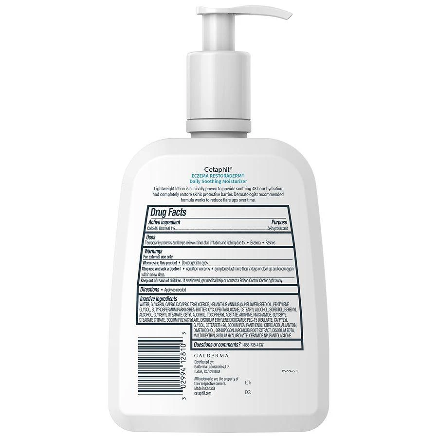 Cetaphil Eczema Restoraderm Soothing Moisturizer Unscented 3