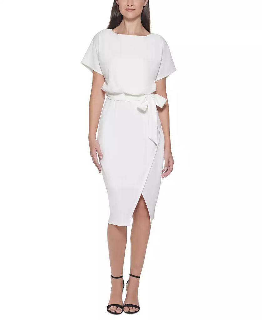 Kensie Blouson Wrap Dress