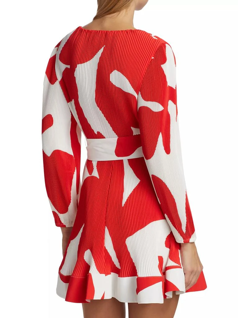 Milly Liv Grand Foliage Rib-Knit Dress 5