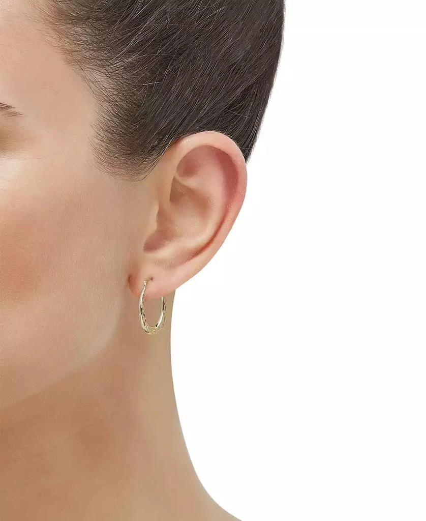 Macy's U Shape Hoop Earrings in 14k Yellow Gold 4