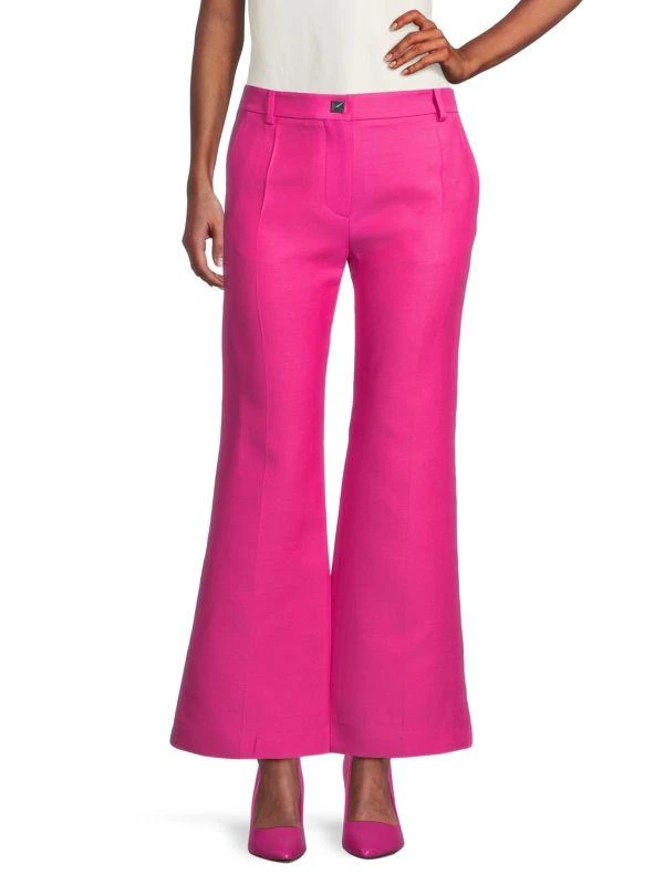 Valentino Virgin Wool-Silk Flare Pants 1