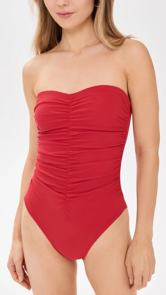 Karla Colletto Basics Bandeau One Piece with Shelf Bra 1