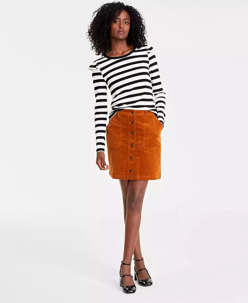 On 34th Women's Corduroy Button Mini Skirt, Created for Macy's 1