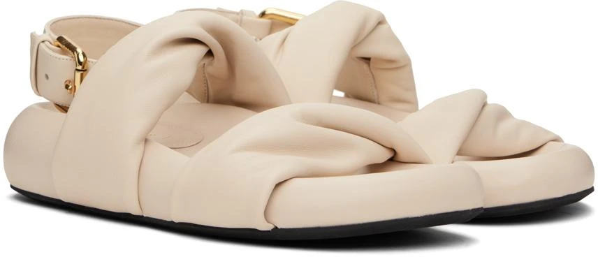 Marni Off-White Back Buckle Sandals 4