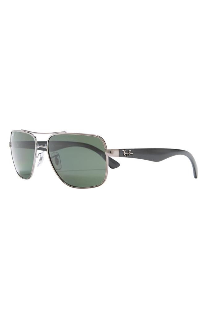 Ray-Ban 60mm C-DBL Navigator Sunglasses