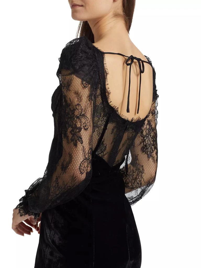 PatBO Lace & Velvet Minidress 6