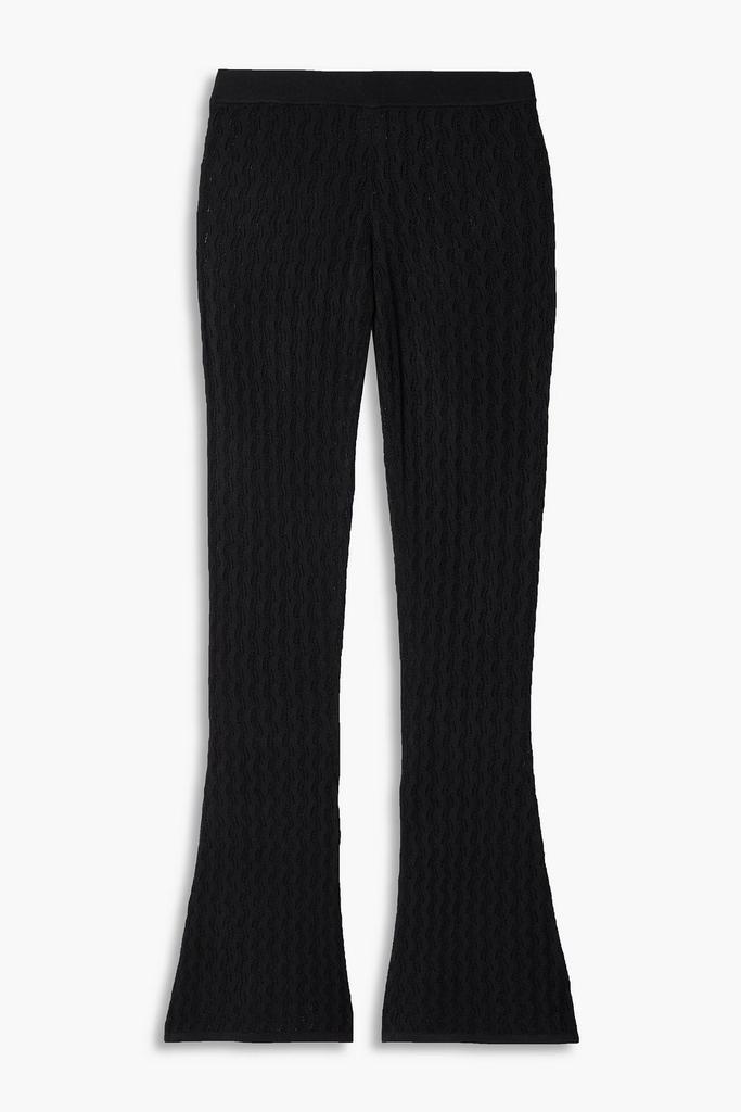 DODO BAR OR Sophia pointelle-knit flared pants