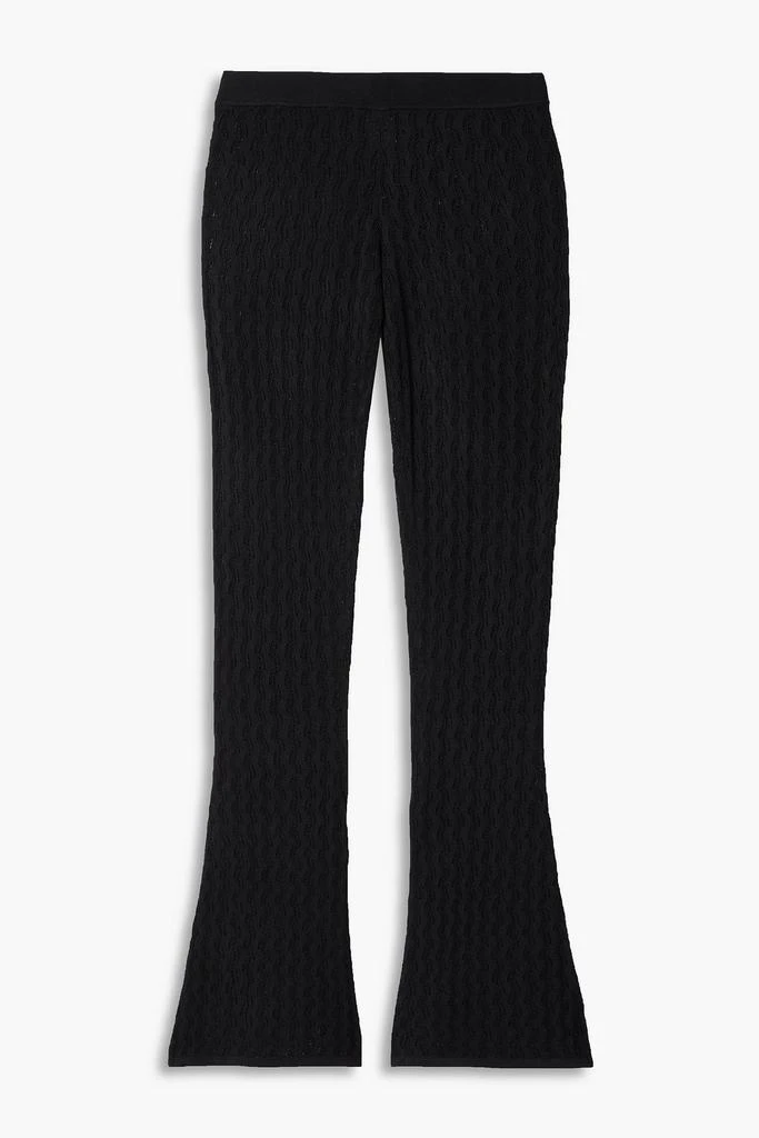 DODO BAR OR Sophia pointelle-knit flared pants 1