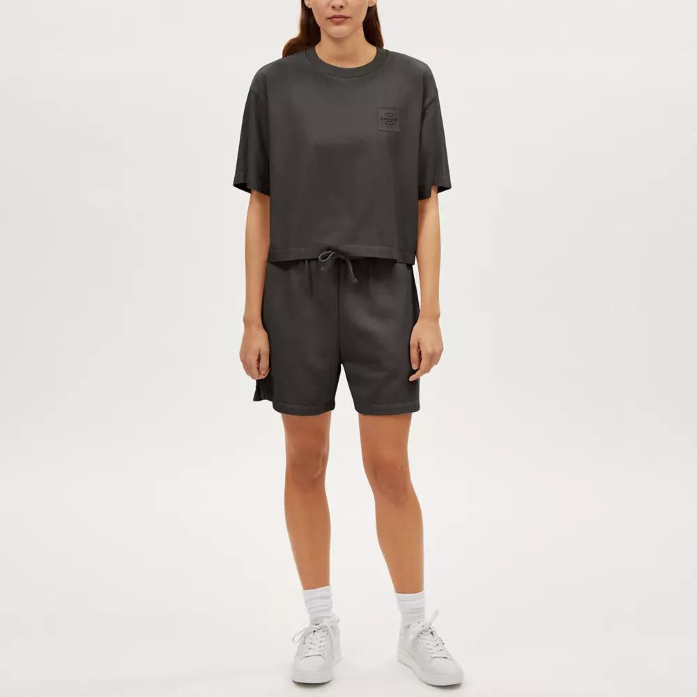 Coach Garment Dye Cropped T Shirt