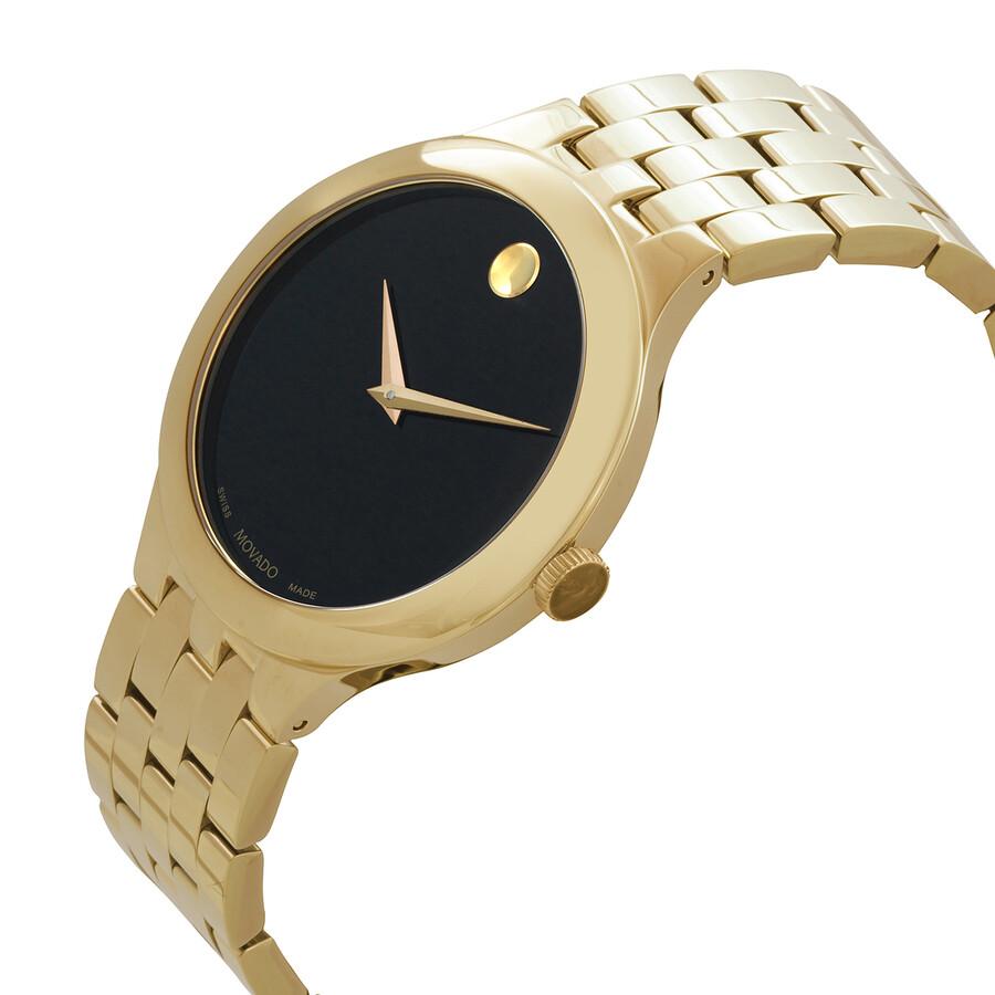 Movado Open Box - Movado Veturi Quartz Black Museum Dial Unisex Watch 0607417
