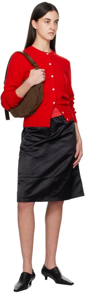 Nothing Written Black Nylon Midi Skirt 4