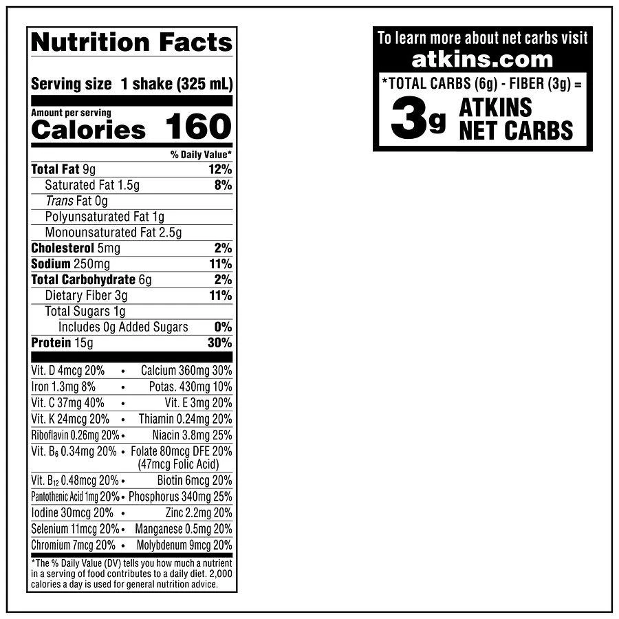 Atkins Meal Replacement Iced Coffee Protein Shake Cafe Caramel 4