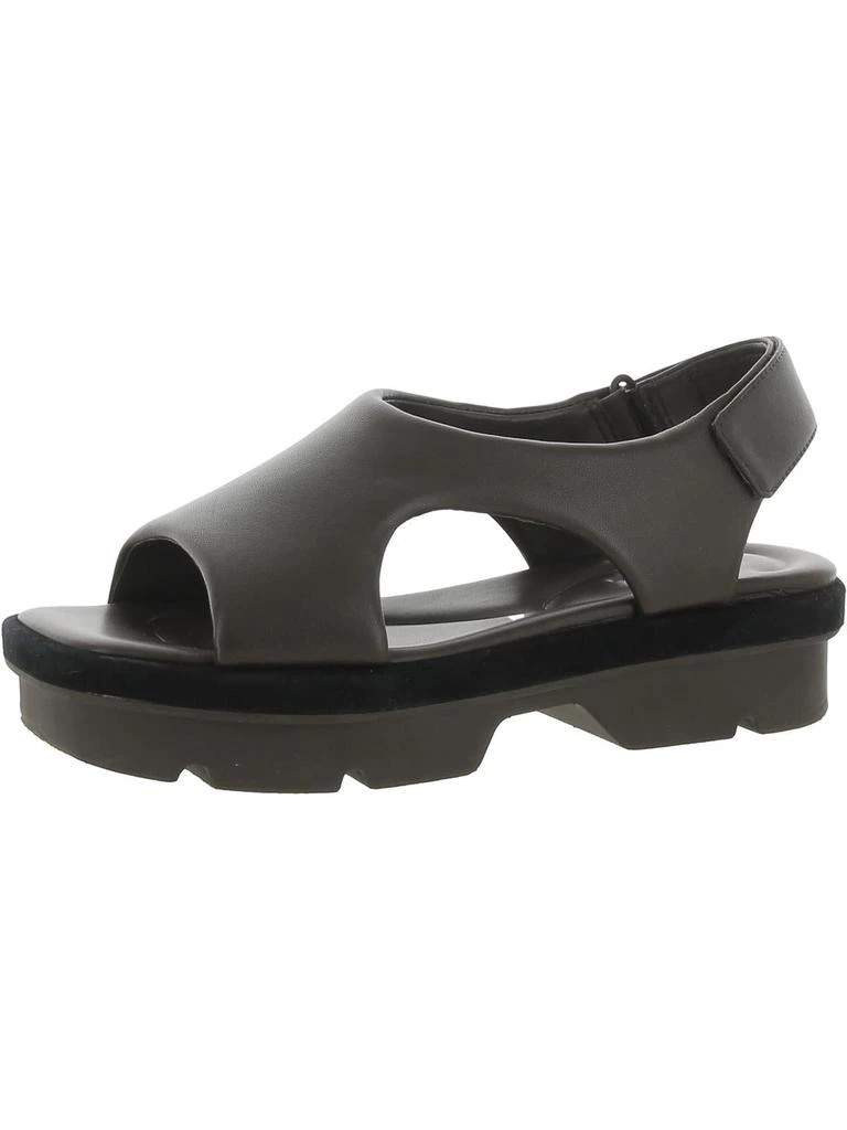 Vince Bilbao Womens Faux Leather Open Toe Slingback Sandals 1