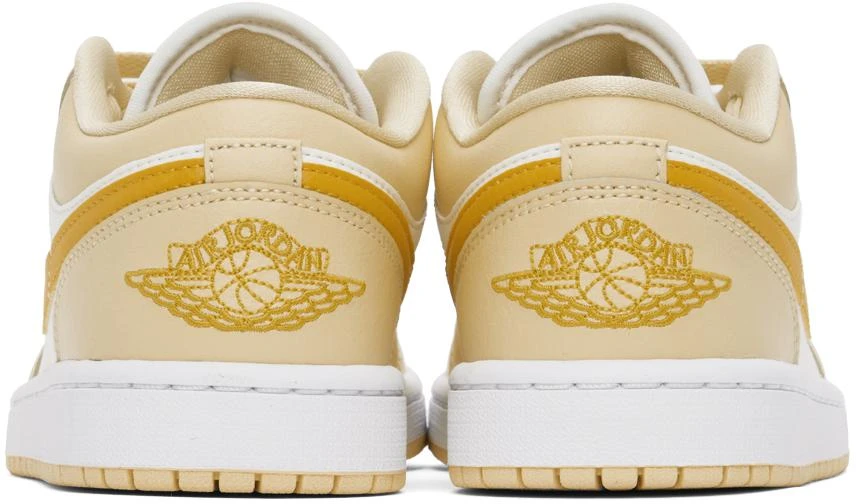 Jordan White & Orange Air Jordan 1 Low Sneakers 2