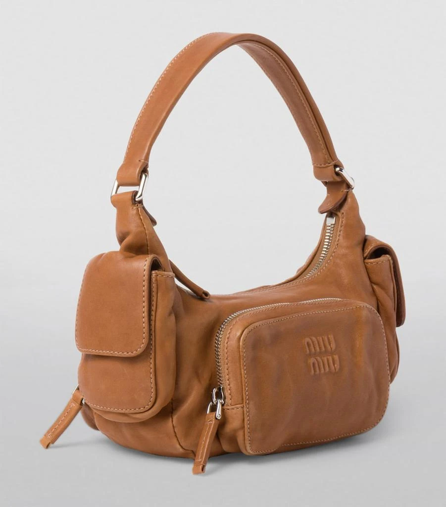 Miu Miu Nappa Leather Pocket Shoulder Bag 2