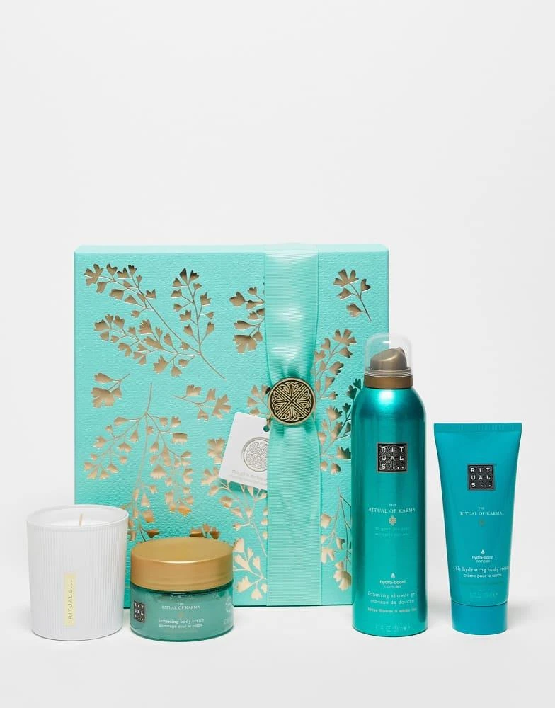 Rituals The Ritual of Karma Lotus Flower & White Tea Bath & Body Medium Gift Set 1