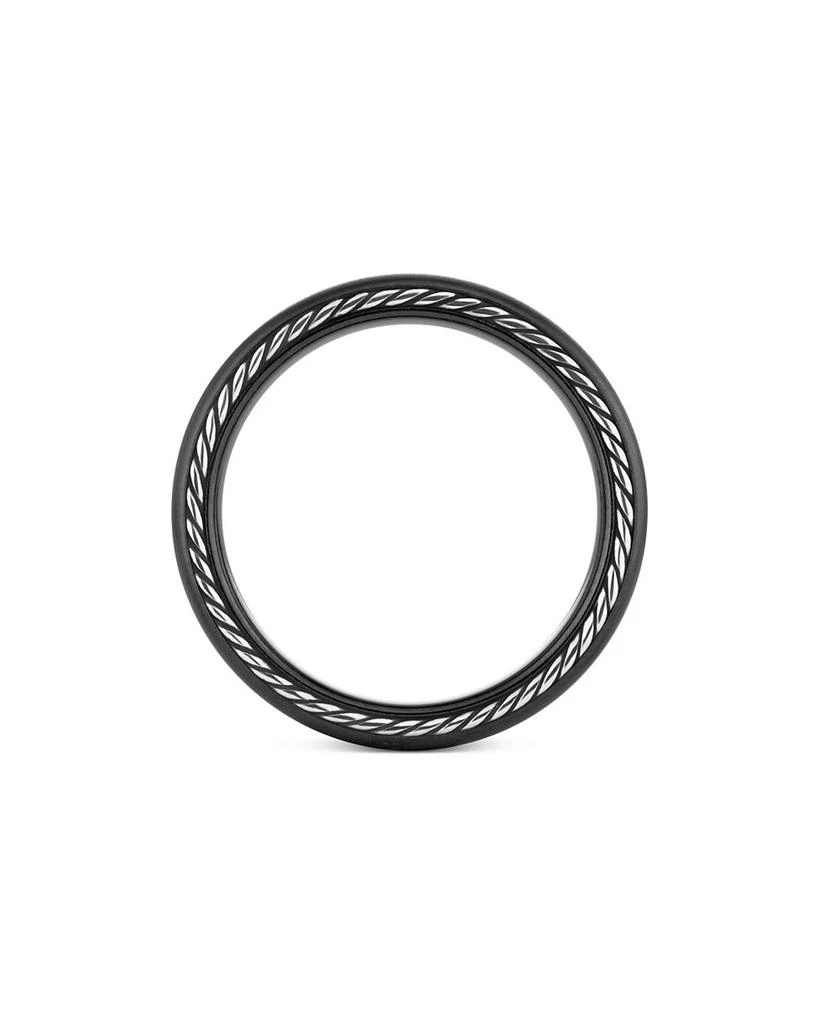 David Yurman Men's Streamline® Band Ring in Black Titanium, 6mm 2