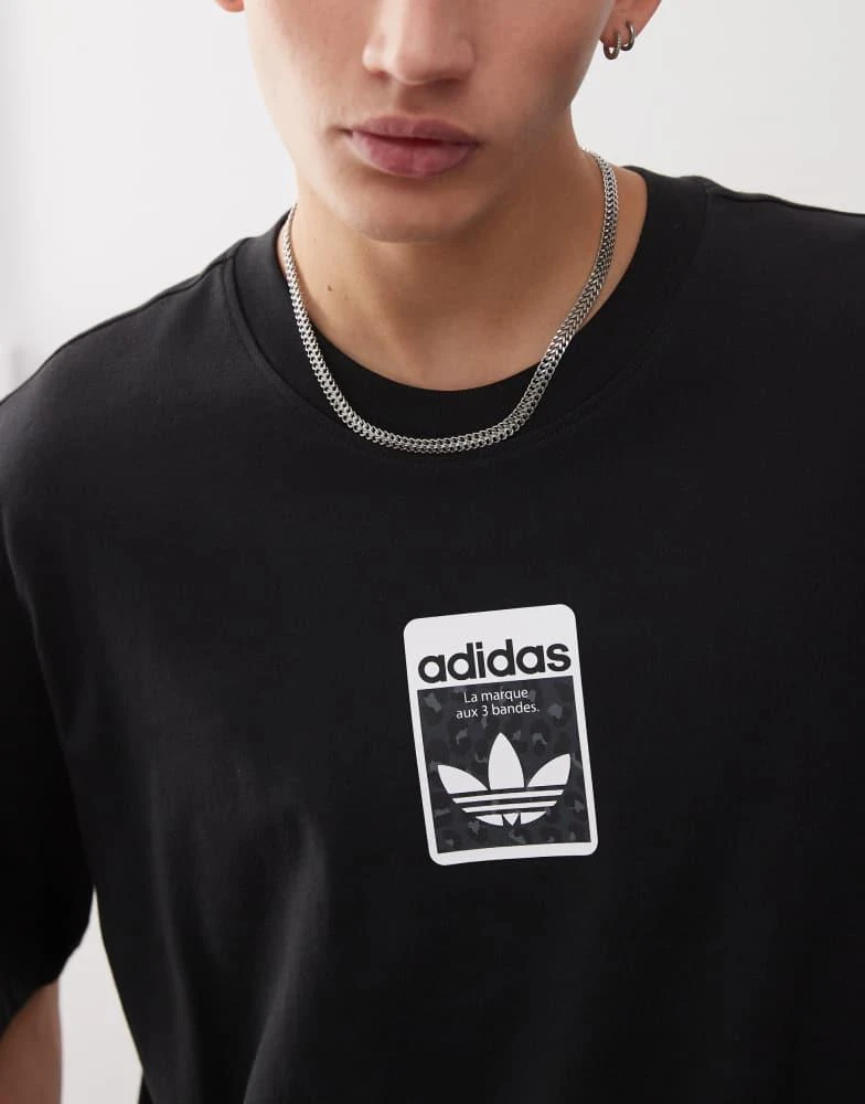 Adidas adidas Originals oversized t-shirt in black 3