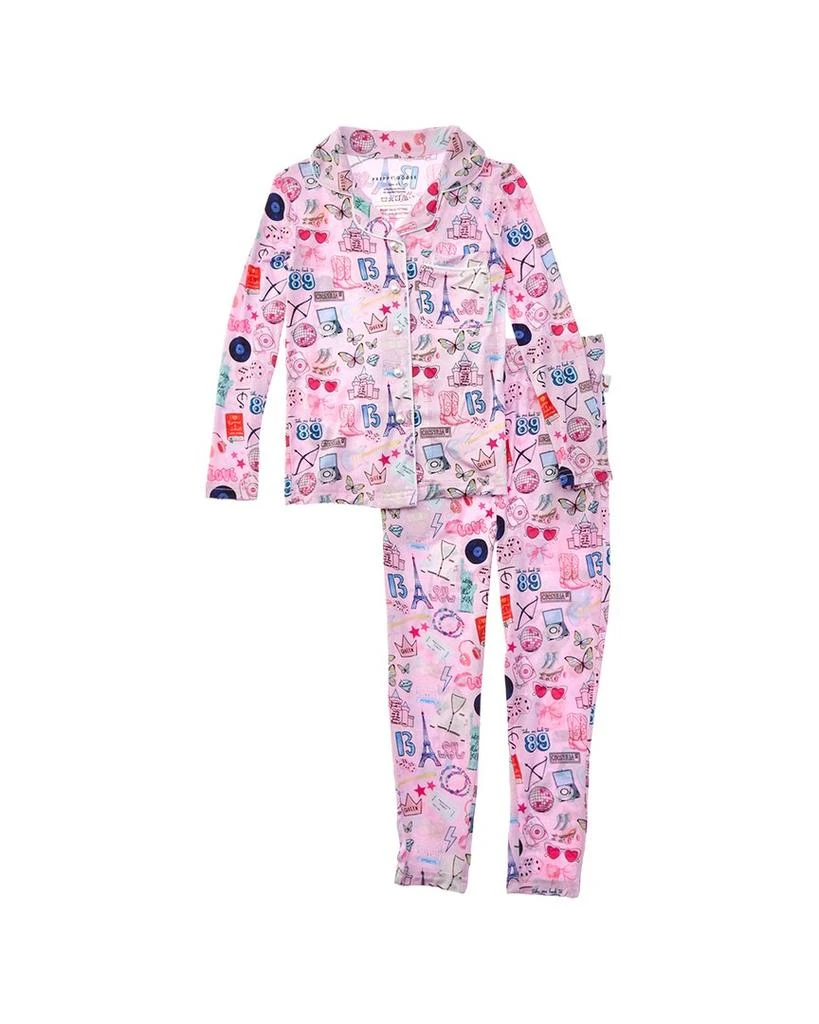 PREPPY GOOSE Preppygoose 2pc Girls Abroad Pajama Set