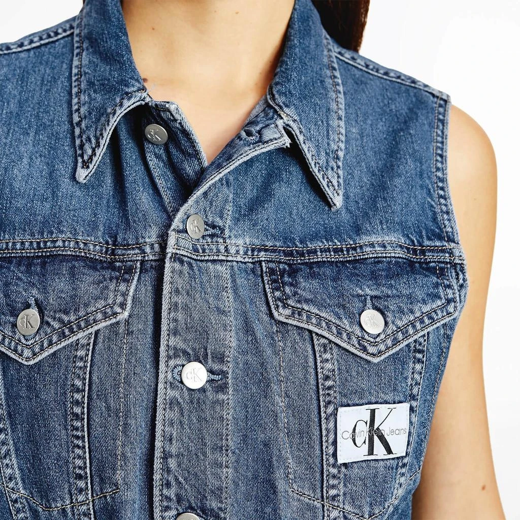 Calvin Klein Calvin Klein Jeans Women's Sleeveless Dress - Denim Medium 3