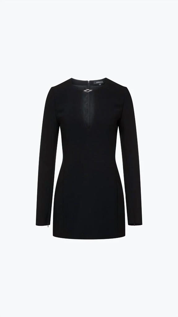 BARBARA BUI Fitted Crepe Tunic In Black 1