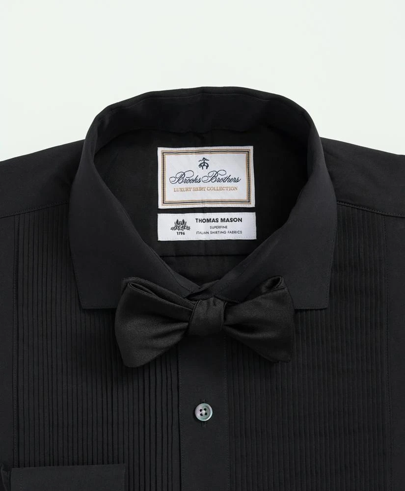 Brooks Brothers Brooks Brothers X Thomas Mason® Cotton English Collar, Swiss Pleat Front Tuxedo Shirt 2