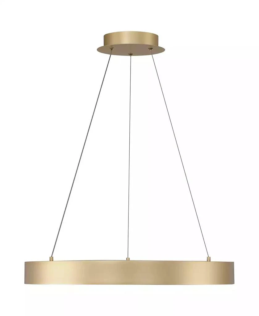 Possini Euro Design Cafferty Sanded Ring Pendant Modern Dimmable LED Fixture for Dining Room Kitchen Island 8