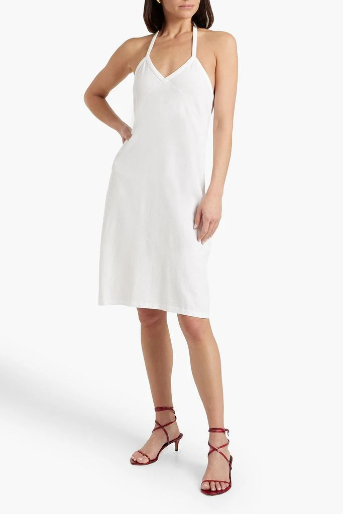 Khaite Mischa cotton-jersey halterneck dress 2